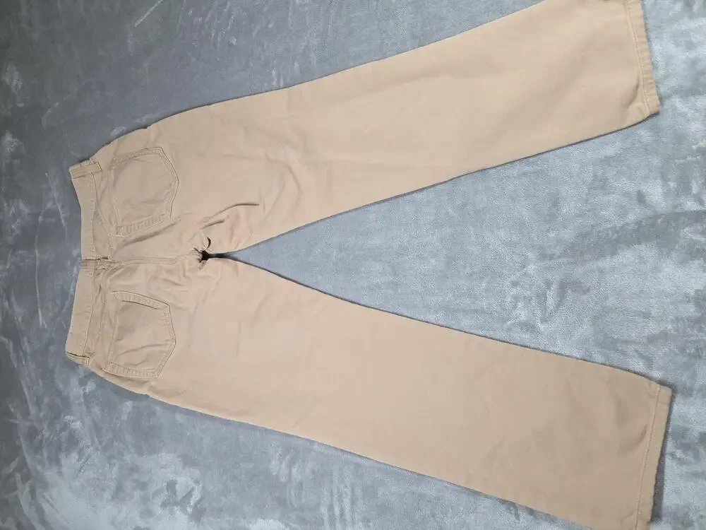 Banana Republic Traveler Jeans Mens 32x32 Fits 32x30 Beige Slim Straight